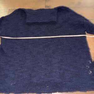 Eileen Fisher Deep Blue Textured Fabric